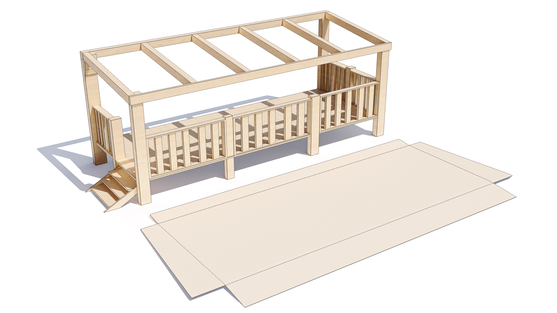 Toile au sol Mobil home